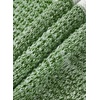 image:imageSidefeel Womens Oversized Sweaters Striped Crochet Boat Neck Hollow Out Lightweight Long Sleeve Knit Trendy Pullover TopsGreen