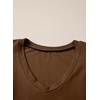 image:imageSidefeel Womens V Neck Summer Tops Ruffle Sleeveless Slim Fit T Shirts Casual Blouses 2026Coffee