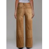 image:imageSidefeel Womens Wide Leg Jeans High Waisted Stretchy Patchwork Baggy Loose Denim Pants with PocketsBrown