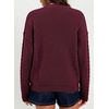 image:imageSidefeel Cardigan Sweaters for Women Long Sleeve Wrap V Neck Double Breasted Cable Knit Oversized Chunky Sweater CoatBurgundy