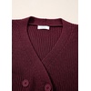 image:imageSidefeel Cardigan Sweaters for Women Long Sleeve Wrap V Neck Double Breasted Cable Knit Oversized Chunky Sweater CoatBurgundy