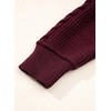 image:imageSidefeel Cardigan Sweaters for Women Long Sleeve Wrap V Neck Double Breasted Cable Knit Oversized Chunky Sweater CoatBurgundy