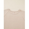 image:imageSidefeel Long Sleeve Shirts for Women Crewneck Ribbed Knit Raw Hem Raglan Tops Casual Slim Fitted Basic TeesApricot