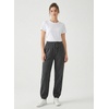 image:imageSidefeel Womens High Waisted Sweatpants Cinch Bottom Elastic Waist Drawstring JoggersBlack