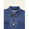 image:imageSidefeel Womens Jean Jacket Casual Long Sleeve Button Down Oversized Boyfriend Trendy Denim Jacket CoatBlue
