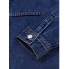 image:imageSidefeel Womens Jean Jacket Casual Long Sleeve Button Down Oversized Boyfriend Trendy Denim Jacket CoatDark Blue