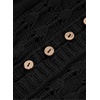 image:imageSidefeel Womens Long Cardigans Crochet Duster Button Up Bell Long Sleeve Trendy Fall Lightweight SweatersBlack