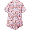 image:imageSidefeel Womens Pajama Sets Short Sleeve Tops and Elastic Waist Shorts Soft SleepwearPink