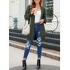 image:imageSidefeel Cardigan Sweaters for Women 2026 Fall Outfits  Soft Cozy Warm Cardigans Checkered Long Sleeve Open Front Chunky Knit Oversized Sweater Coats Casual Office WearArmy Green