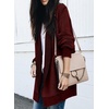 image:imageSidefeel Cardigan Sweaters for Women 2026 Fall Outfits  Soft Cozy Warm Cardigans Checkered Long Sleeve Open Front Chunky Knit Oversized Sweater Coats Casual Office WearRed