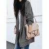 image:imageSidefeel Cardigan Sweaters for Women 2026 Fall Outfits  Soft Cozy Warm Cardigans Checkered Long Sleeve Open Front Chunky Knit Oversized Sweater Coats Casual Office WearDark Gray