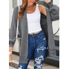image:imageSidefeel Cardigan Sweaters for Women 2026 Fall Outfits  Soft Cozy Warm Cardigans Checkered Long Sleeve Open Front Chunky Knit Oversized Sweater Coats Casual Office WearDark Gray