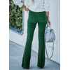 image:imageSidefeel Womens Flare Corduroy Pants Elastic Waist Trousers  Bell BottomTummy Control Flat Front Full Length PullOn Closure Retro Style Soft Comfy Fall OutfitsA Green