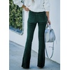 image:imageSidefeel Womens Flare Corduroy Pants Elastic Waist Trousers  Bell BottomTummy Control Flat Front Full Length PullOn Closure Retro Style Soft Comfy Fall OutfitsA 22 Green