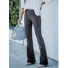 image:imageSidefeel Womens Flare Corduroy Pants Elastic Waist Trousers  Bell BottomTummy Control Flat Front Full Length PullOn Closure Retro Style Soft Comfy Fall OutfitsA Gray
