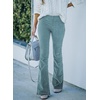 image:imageSidefeel Womens Flare Corduroy Pants Elastic Waist Trousers  Bell BottomTummy Control Flat Front Full Length PullOn Closure Retro Style Soft Comfy Fall OutfitsA Sky Blue