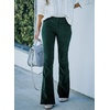 image:imageSidefeel Womens Flare Corduroy Pants Elastic Waist Trousers  Bell BottomTummy Control Flat Front Full Length PullOn Closure Retro Style Soft Comfy Fall OutfitsA 22 Green