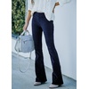 image:imageSidefeel Womens Flare Corduroy Pants Elastic Waist Trousers  Bell BottomTummy Control Flat Front Full Length PullOn Closure Retro Style Soft Comfy Fall OutfitsA Blue