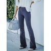 image:imageSidefeel Womens Flare Corduroy Pants Elastic Waist Trousers  Bell BottomTummy Control Flat Front Full Length PullOn Closure Retro Style Soft Comfy Fall OutfitsA Deep Blue