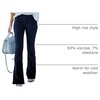 image:imageSidefeel Womens Flare Corduroy Pants Elastic Waist Trousers  Bell BottomTummy Control Flat Front Full Length PullOn Closure Retro Style Soft Comfy Fall OutfitsA Blue
