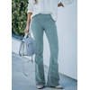 image:imageSidefeel Womens Flare Corduroy Pants Elastic Waist Trousers  Bell BottomTummy Control Flat Front Full Length PullOn Closure Retro Style Soft Comfy Fall OutfitsA Sky Blue