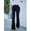 image:imageSidefeel Womens Flare Corduroy Pants Elastic Waist Trousers  Bell BottomTummy Control Flat Front Full Length PullOn Closure Retro Style Soft Comfy Fall OutfitsA Blue
