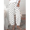 image:imageSidefeel High Waisted Barrel Jeans for Women Trendy  Fashion OutfitsWhite Black Dots