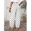 image:imageSidefeel High Waisted Barrel Jeans for Women Trendy  Fashion OutfitsWhite Black Dots