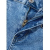 image:imageSidefeel Jeans for Women High Waisted Straight Leg Denim Pants  Soft Stretchy Denim Dual Button Closure Full Length Relaxed Fit Wide Leg Jeans with Pockets Dressy Casual WearWashed Light Blue