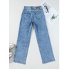 image:imageSidefeel Jeans for Women High Waisted Straight Leg Denim Pants  Soft Stretchy Denim Dual Button Closure Full Length Relaxed Fit Wide Leg Jeans with Pockets Dressy Casual WearWashed Light Blue