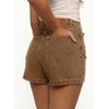 image:imageSidefeel Skorts for Woman High Waisted Wrap Jean Skort Denim Shorts  AsymmetricalStretchy FabricSummer Jean ShortSkirt with Shorts UnderneathSpringFall OutfitDatingPartyBrown