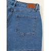 image:imageSidefeel Skorts for Woman High Waisted Wrap Jean Skort Denim Shorts  AsymmetricalStretchy FabricSummer Jean ShortSkirt with Shorts UnderneathSpringFall OutfitDatingPartyLight Blue