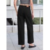 image:imageSidefeel Womens Black Jeans Drawstring Barrel Denim Pants Size 6  Stretchy Jeans Side Seam PocketsTapered Ankle LengthHigh WaistedVertical SeamLoosefitAdjustable DrawstringCausal