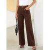 image:imageSidefeel Womens High Waisted Jeans Loose Fit Wide Leg Denim Pants  StretchyFront Seam JeansTwo Pockets FrontCasual Daily WearAll Season WearFull LengthChicory Coffee