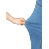 image:imageSidefeel Womens High Waisted Jeans Straight Leg Denim Pants  Soft Stretchy Jeans Full Length Practical 5Pockets Standout Front Seam Relaxed Loose Fit All Season VersatileLight Blue