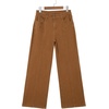 image:imageSidefeel Womens High Waisted Jeans Straight Leg Denim Pants  Soft Stretchy Jeans Full Length Practical 5Pockets Standout Front Seam Relaxed Loose Fit All Season VersatileBrown