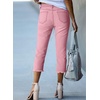 image:imageSidefeel Womens High Waisted Straight Leg Jeans Capri Denim PantsPink