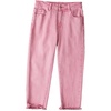 image:imageSidefeel Womens High Waisted Straight Leg Jeans Capri Denim PantsPink