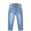 image:imageSidefeel Womens High Waisted Straight Leg Jeans Capri Denim PantsWhite