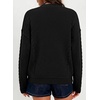image:imageSidefeel Womens Oversized Long Sleeve Cable Knit Cardigan Sweaters  Wrap V Neck Double Breasted Chunky Loose Sweaters Coat Casual Fall Winter Outfits for Street Office and VacationsBlack
