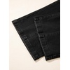image:imageSidefeel Womens Wide Leg Jeans Baggy High Waisted Stretchy Trendy Front Seam Drawstring Denim Sweatpants with Slant PocketsBlack