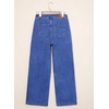 image:imageSidefeel Womens Wide Leg Jeans Baggy High Waisted Stretchy Trendy Front Seam Drawstring Denim Sweatpants with Slant PocketsBlue