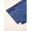 image:imageSidefeel Womens Wide Leg Jeans Baggy High Waisted Stretchy Trendy Front Seam Drawstring Denim Sweatpants with Slant PocketsDark Blue
