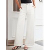 image:imageSidefeel Womens Wide Leg Jeans High Waisted Baggy Denim Pants  Soft Stretchy Jeans Full Length Large Practical Pockets Casual Relaxed Fit High Rise All Season Versatile PantsWhite