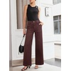 image:imageSidefeel Womens Wide Leg Jeans High Waisted Baggy Denim Pants  Soft Stretchy Jeans Full Length Large Practical Pockets Casual Relaxed Fit High Rise All Season Versatile PantsChicory Coffee