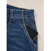 image:imageSidefeel Womens Wide Leg Jeans High Waisted Baggy Denim Pants  Soft Stretchy Jeans Full Length Large Practical Pockets Casual Relaxed Fit High Rise All Season Versatile PantsReal Teal
