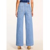 image:imageSidefeel Womens Wide Leg Jeans High Waisted Baggy Denim Pants  Soft Stretchy Jeans Full Length Large Practical Pockets Casual Relaxed Fit High Rise All Season Versatile PantsIceland Blue
