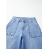 image:imageSidefeel Womens Wide Leg Jeans High Waisted Baggy Denim Pants  Soft Stretchy Jeans Full Length Large Practical Pockets Casual Relaxed Fit High Rise All Season Versatile PantsIceland Blue