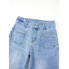 image:imageSidefeel Womens Wide Leg Jeans High Waisted Denim Pants  Double Button WaistbandTummy ControlFront Patch PocketsFull LengthHigh RiseStretchy FabricCasaul Daily WearIceland Blue
