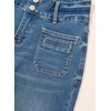 image:imageSidefeel Womens Wide Leg Jeans High Waisted Denim Pants  Double Button WaistbandTummy ControlFront Patch PocketsFull LengthHigh RiseStretchy FabricCasaul Daily WearBluing